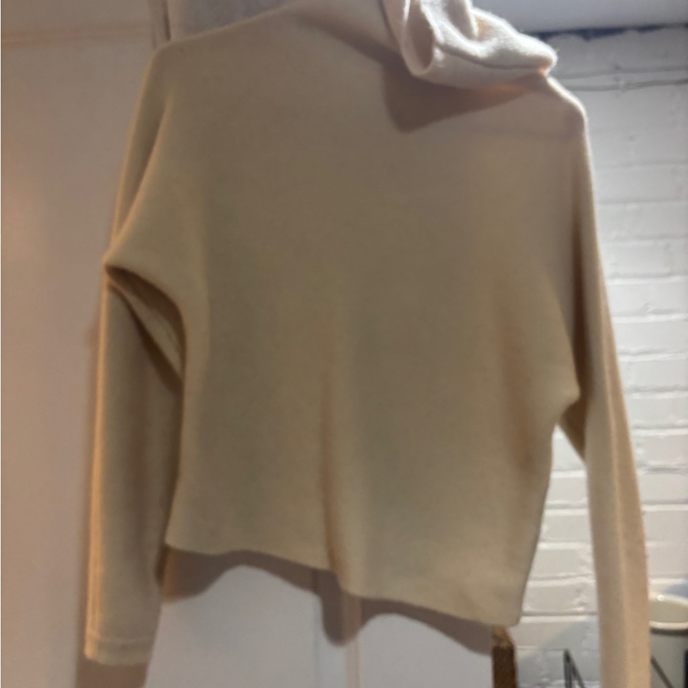 Aritzia Babaton Cream Hooded Sweater